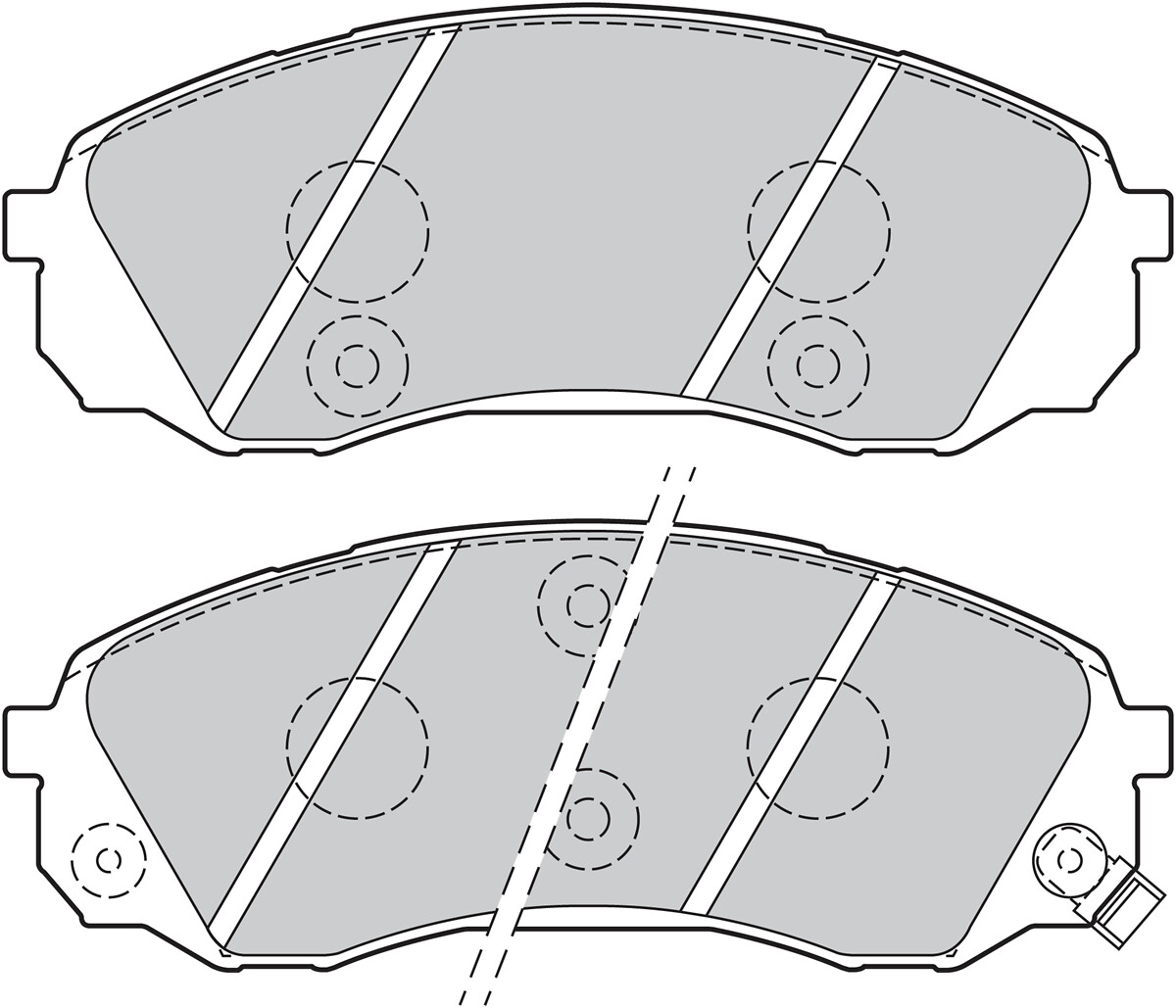 Jeu de 4 plaquettes de frein VALEO ref. 301077